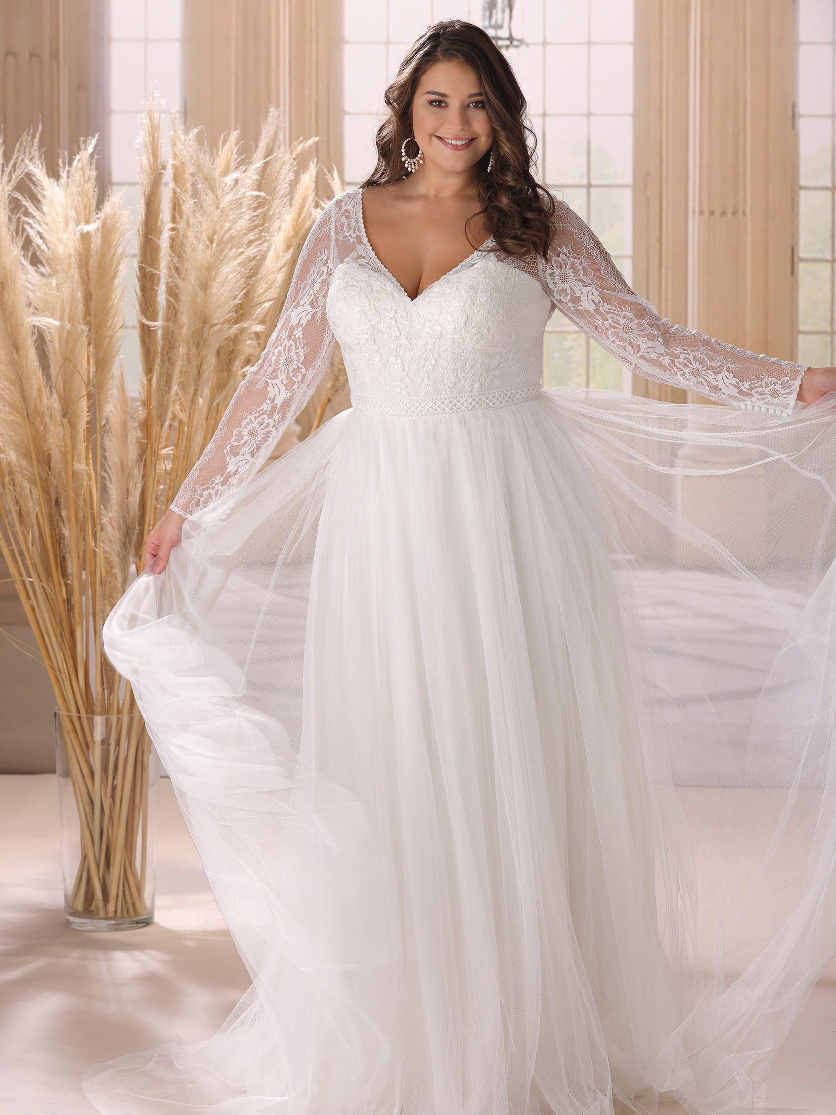 Wedding dresses store for curvy figures